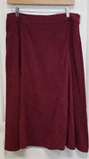 Croft & Barrow Dark Red Long Maxi Skirt