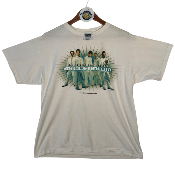 VTG 99' Backstreet Boys Millennium Album Cover Tee - White