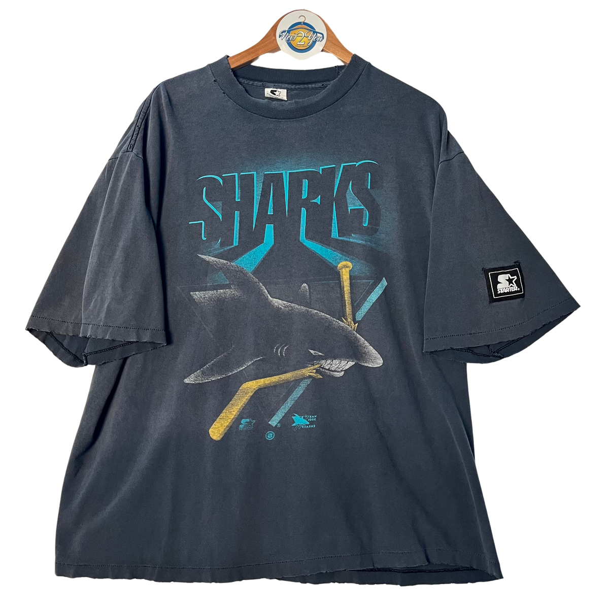 Vintage Single Stitch San Jose Sharks Hockey Tee