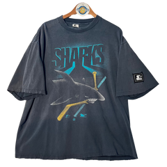 Vintage Single Stitch San Jose Sharks Hockey Tee