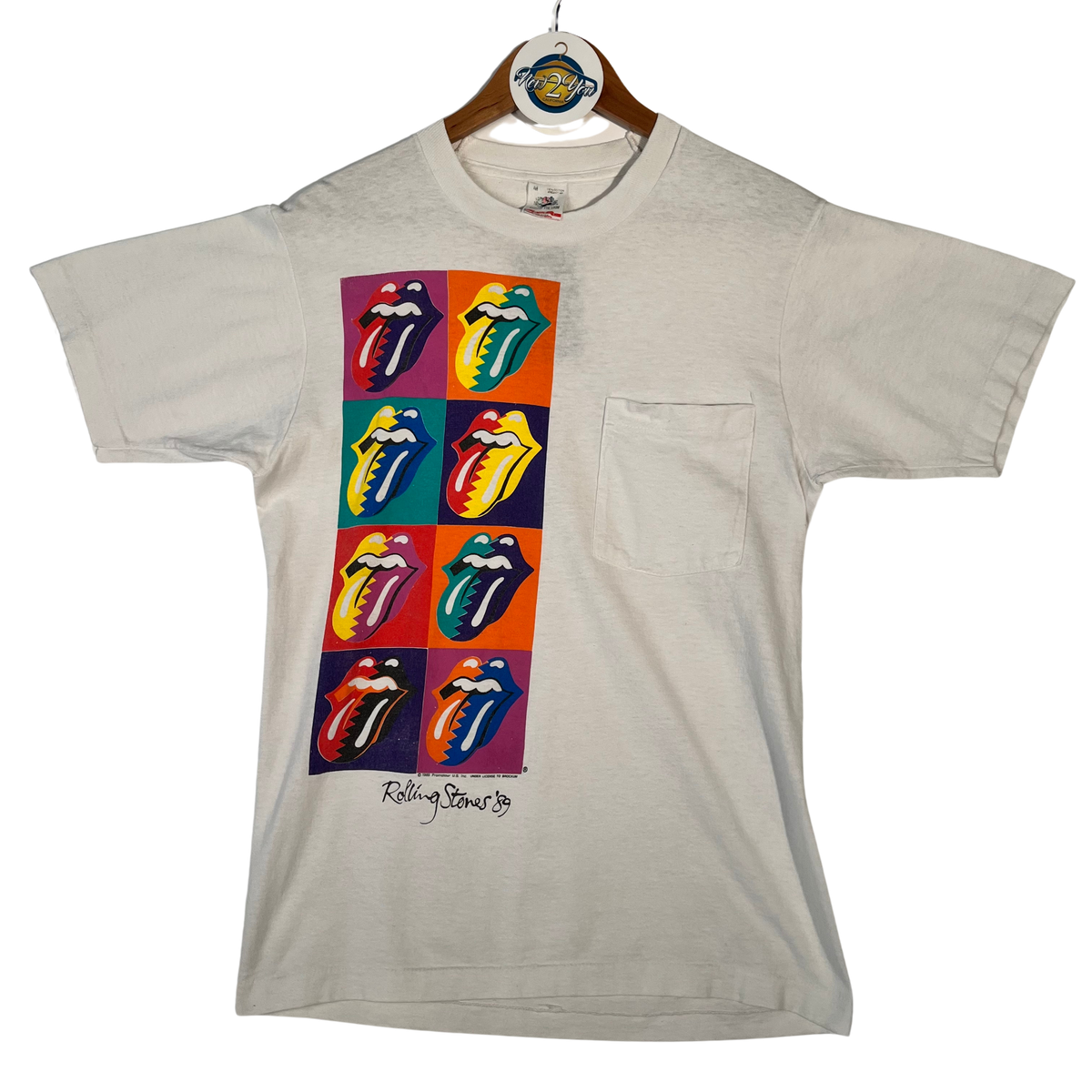 VTG '89 Rolling Stones Band Tee - Fruit of the Loom – New2You LX VTG '89 Rolling Stones Band Tee - Fruit of the Loom – New2You LX