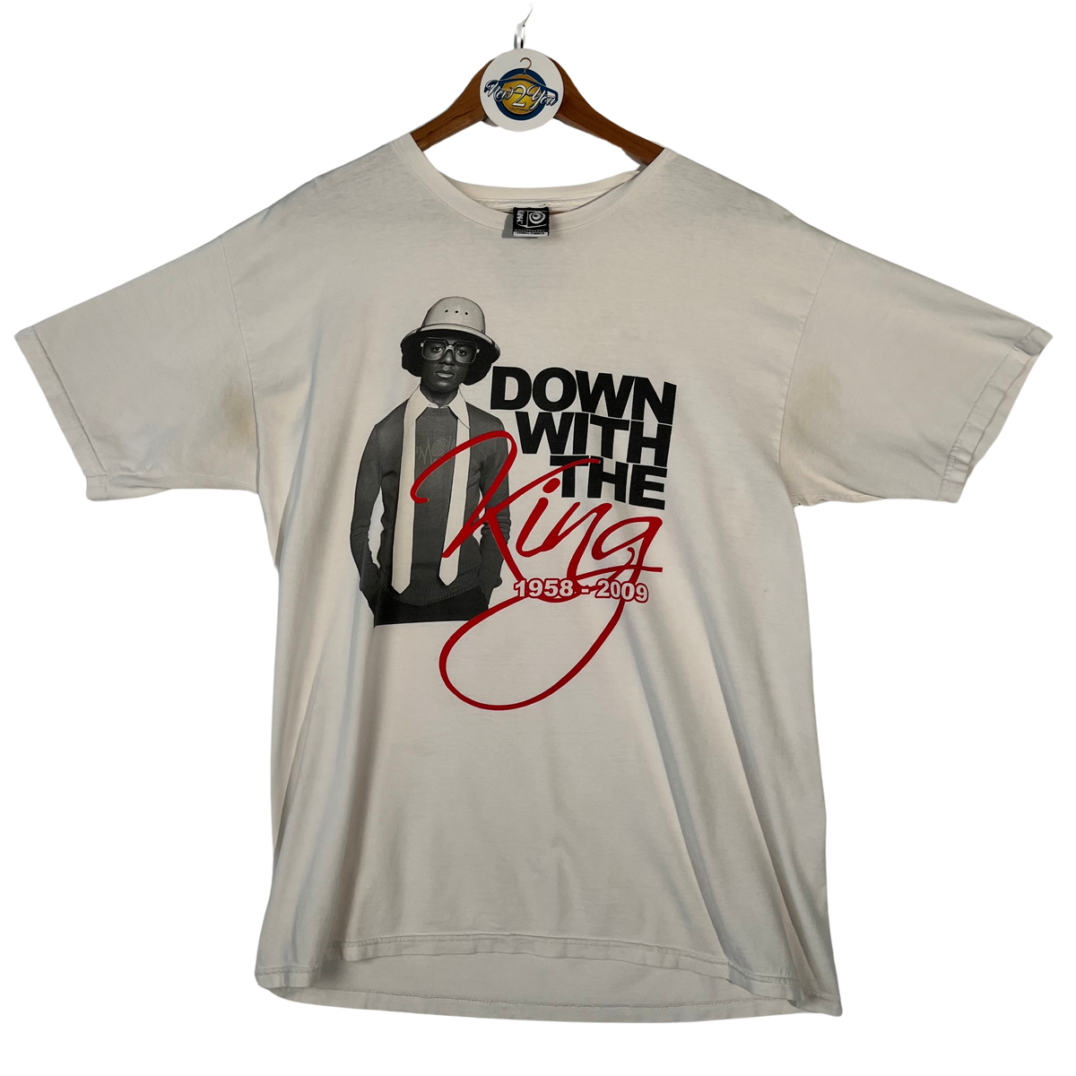 Michael Jackson 'Down With The King' 1958-2009 Graphic Tee - White