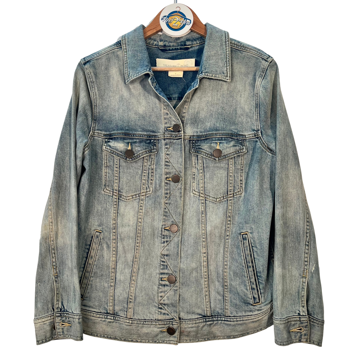 Treasure & Bond Light Stone Wash Denim Jacket