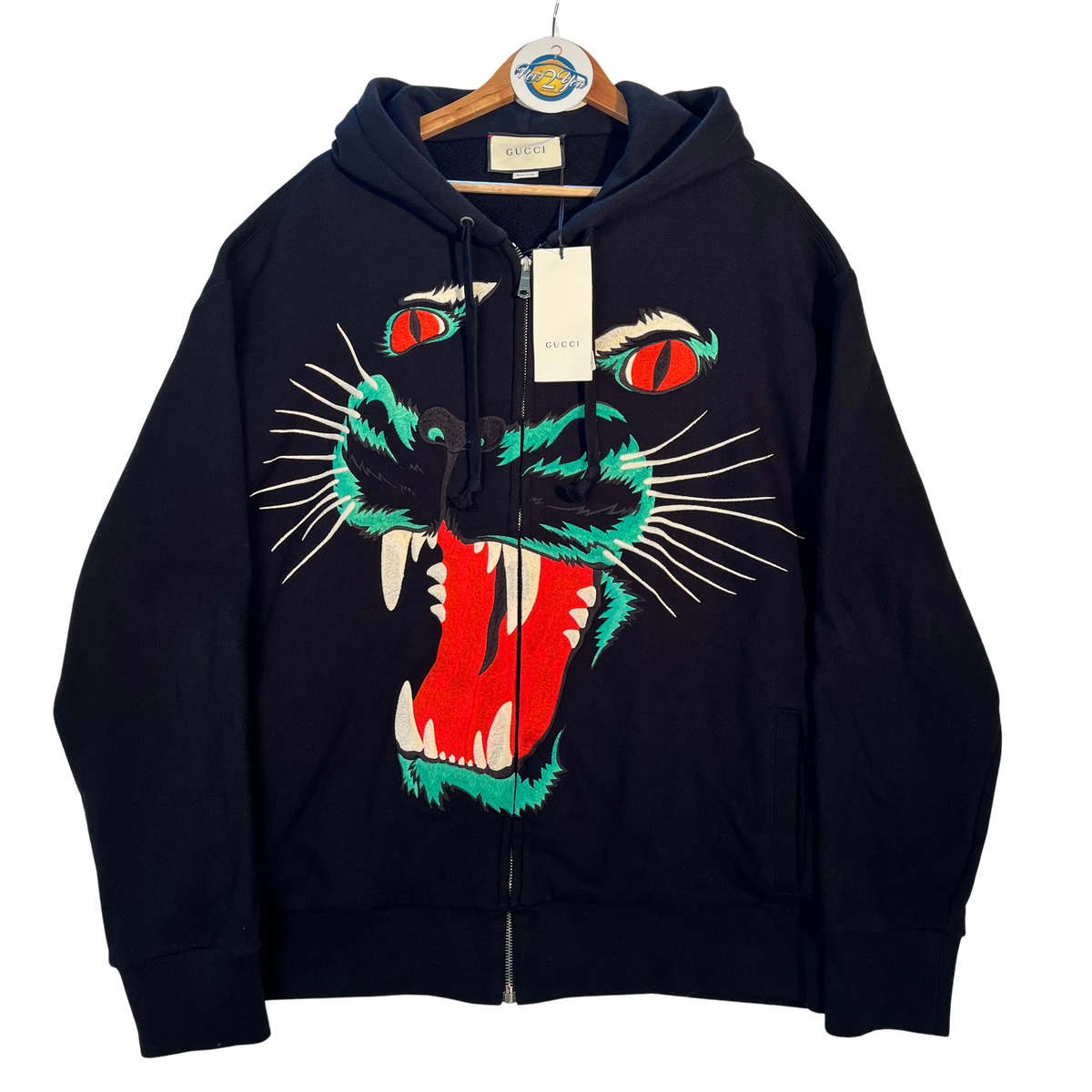 Gucci black panther sweater clearance