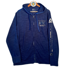 Reebok Blue UFC Zip Up Hoodie