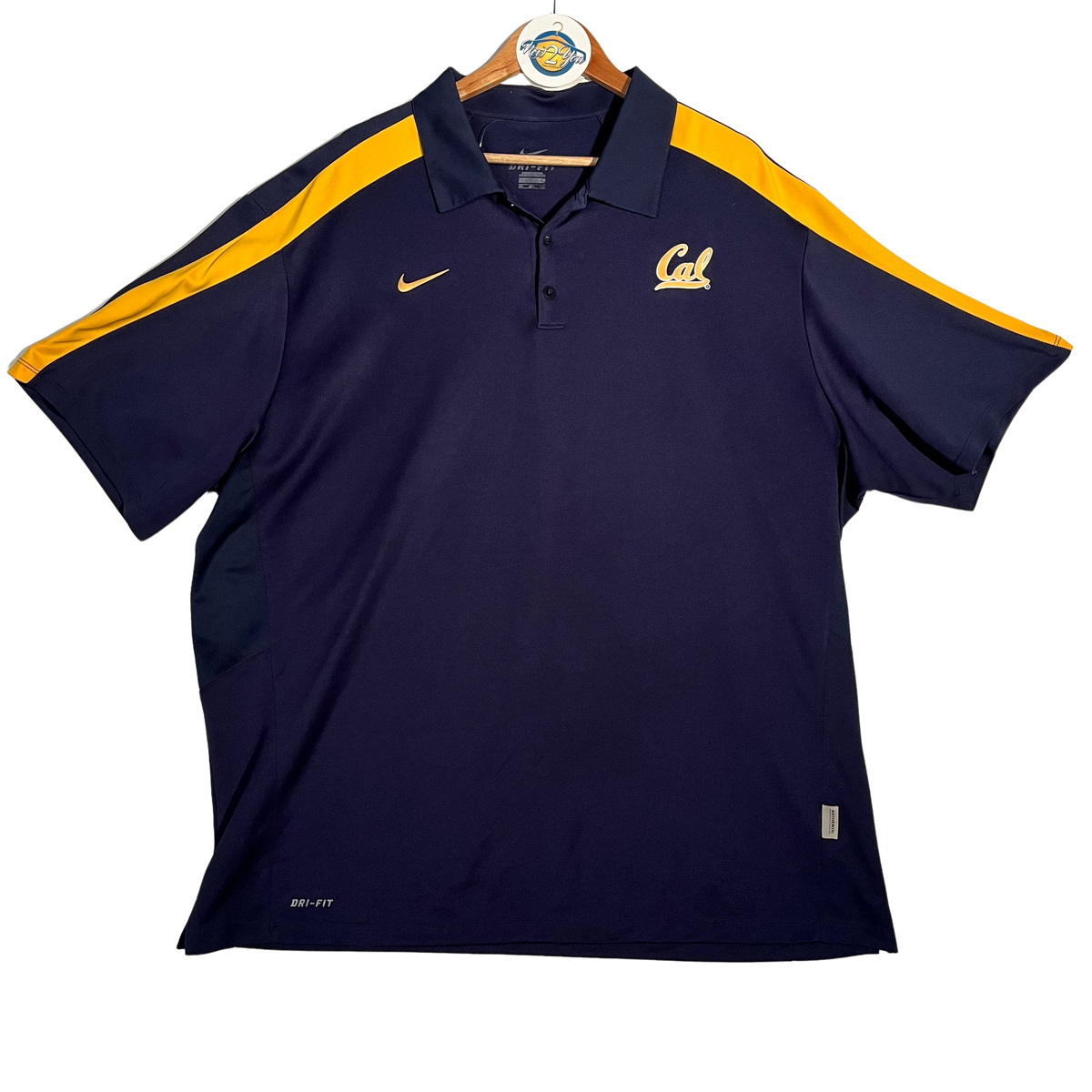 Nike University Of California Men's Navy Blue Polo Shirt