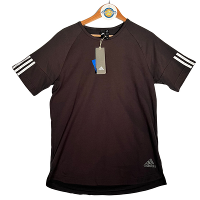 Black Three Stripe T-Shirt (Adidas)