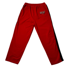 Enyce Red Full Zip Tick Stitch Sweatpants