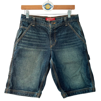 Rustic Blue Wash Denim Shorts (Arizona Jean Co.)
