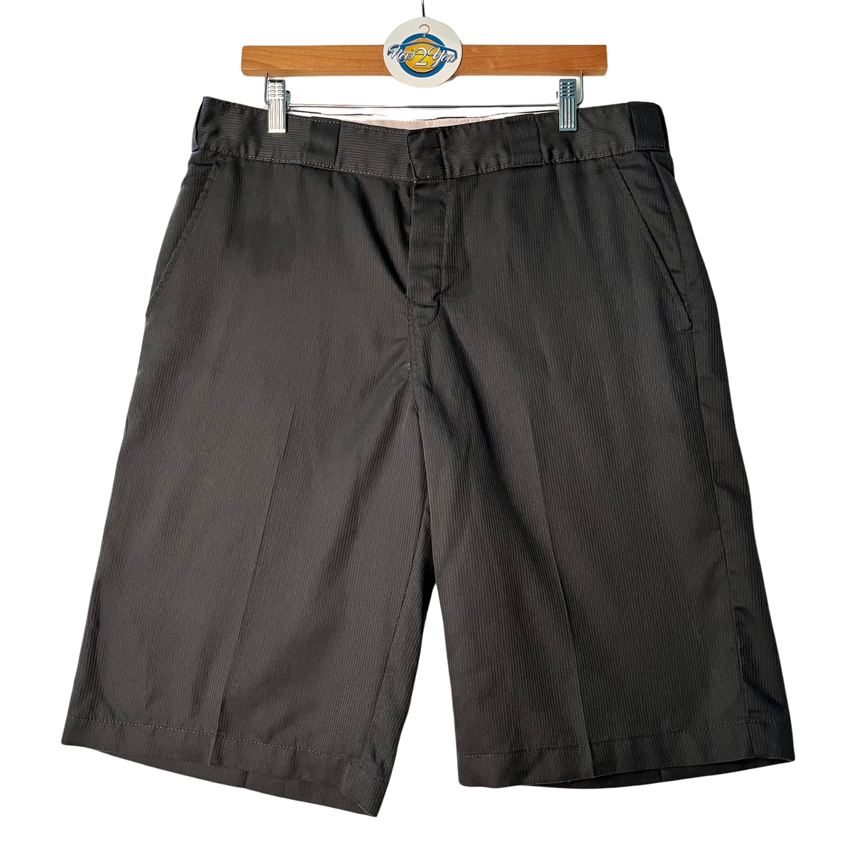 Dickies Grey Pinstripe Chino Shorts