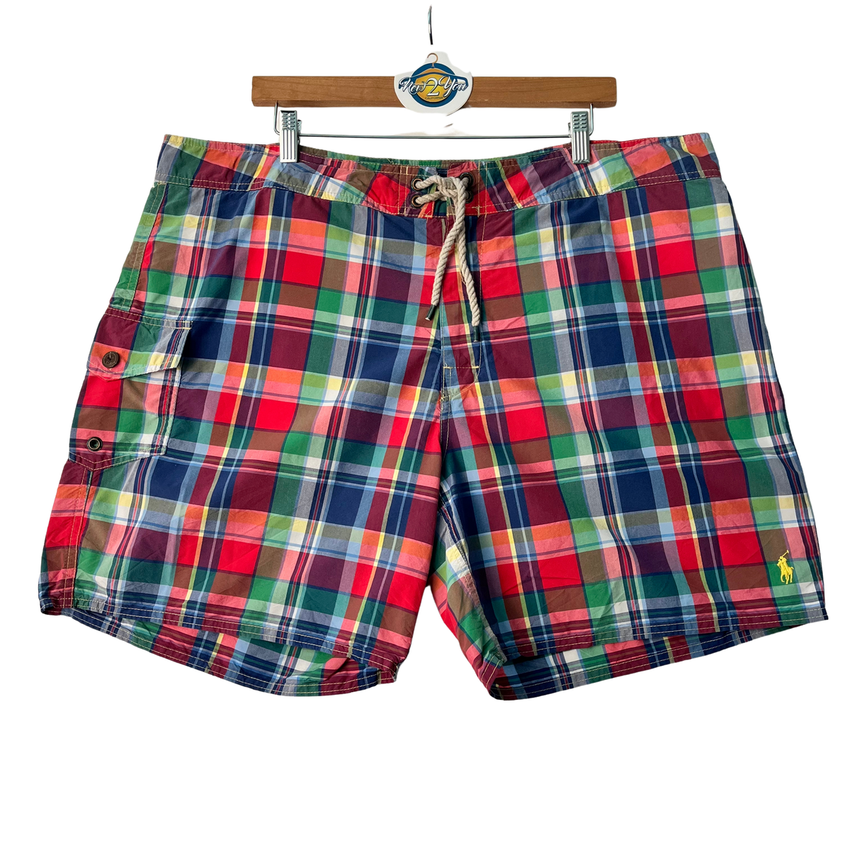 Multicolor Plaid Board Shorts (Ralph Lauren)