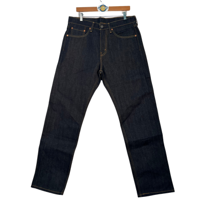 Levis 505 Mens Regular Straight Fit Jeans Dark Wash