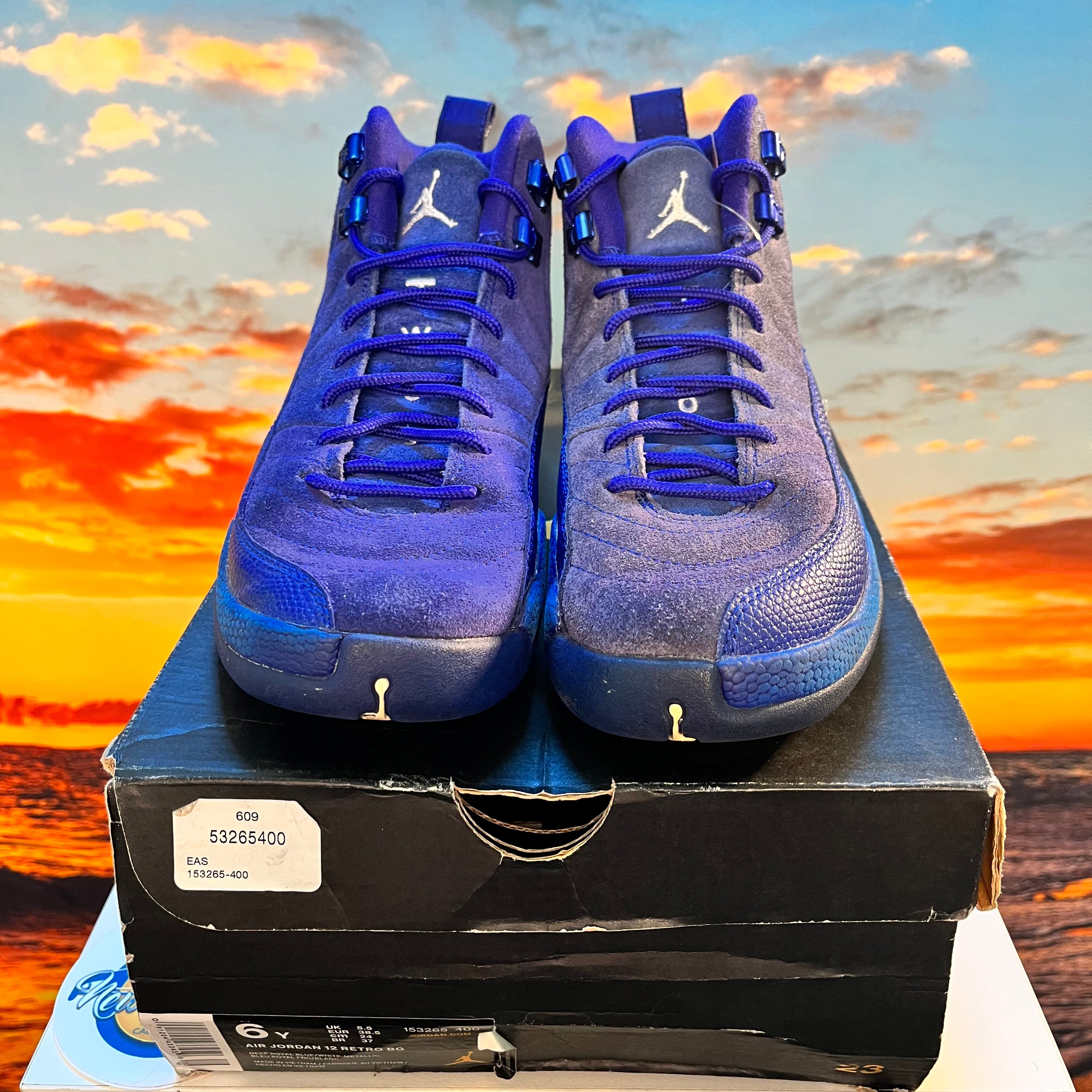 Jordan 12 bleu sales