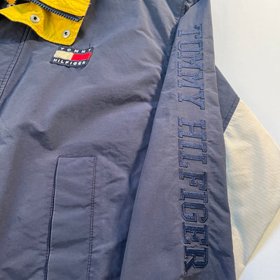 Vintage 90s Tommy Hilfiger Blue Rain Jacket