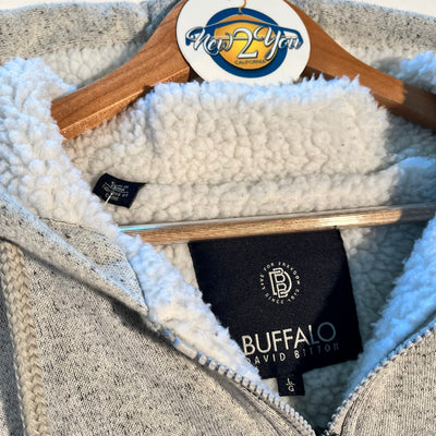 Buffalo By David Bitton Black Zip Up Sherpa Hoodie