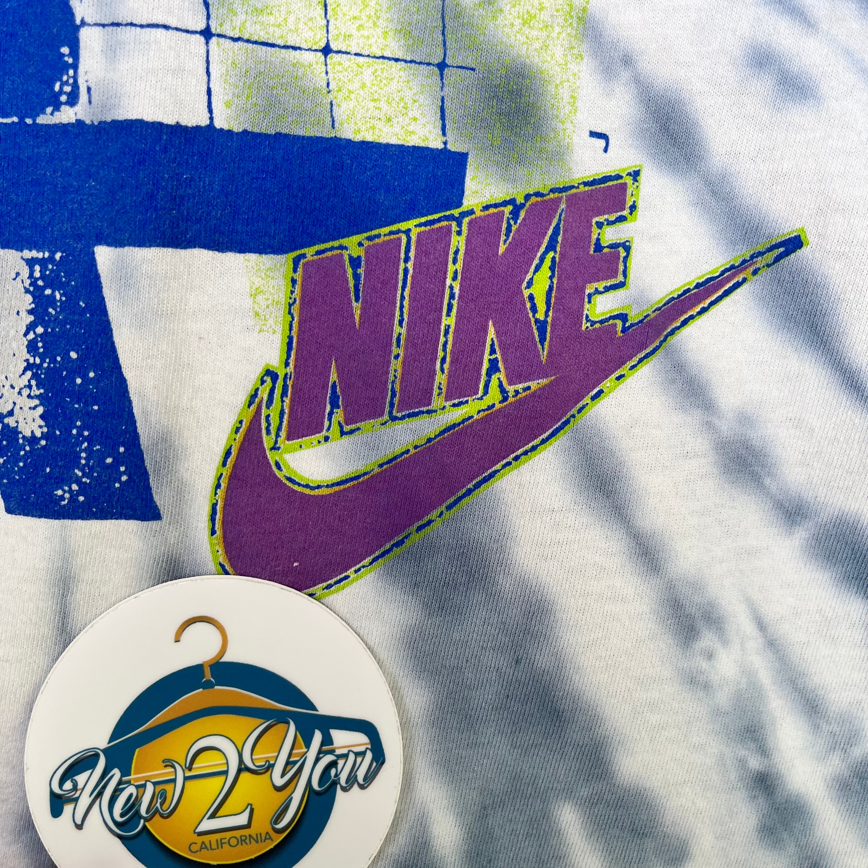 Nike Just Do It Vintage Tie Dye Volley Ball Tee