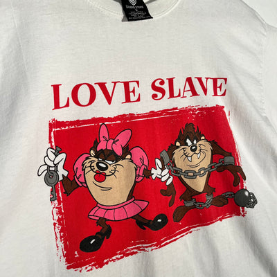 Vintage '96 Taz 'Love Slave' Warner Bros Graphic Tee - White
