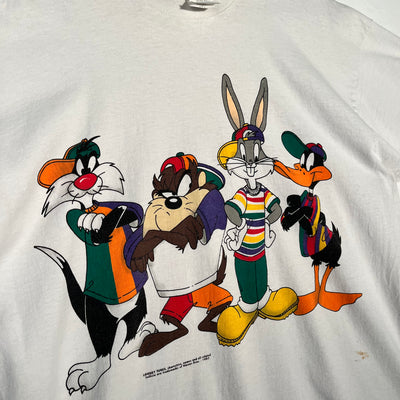 VTG '93 Looney Tunes Graphic Tee By Jerry Leigh - White