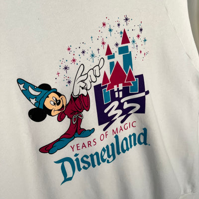 VTG '35 Years Of Disneyland' Crewneck Sweater - White