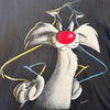VTG Looney Tunes - Sylvester Pussycat Mean Mug Blackout Tee - Changes '97 - Single Stitch