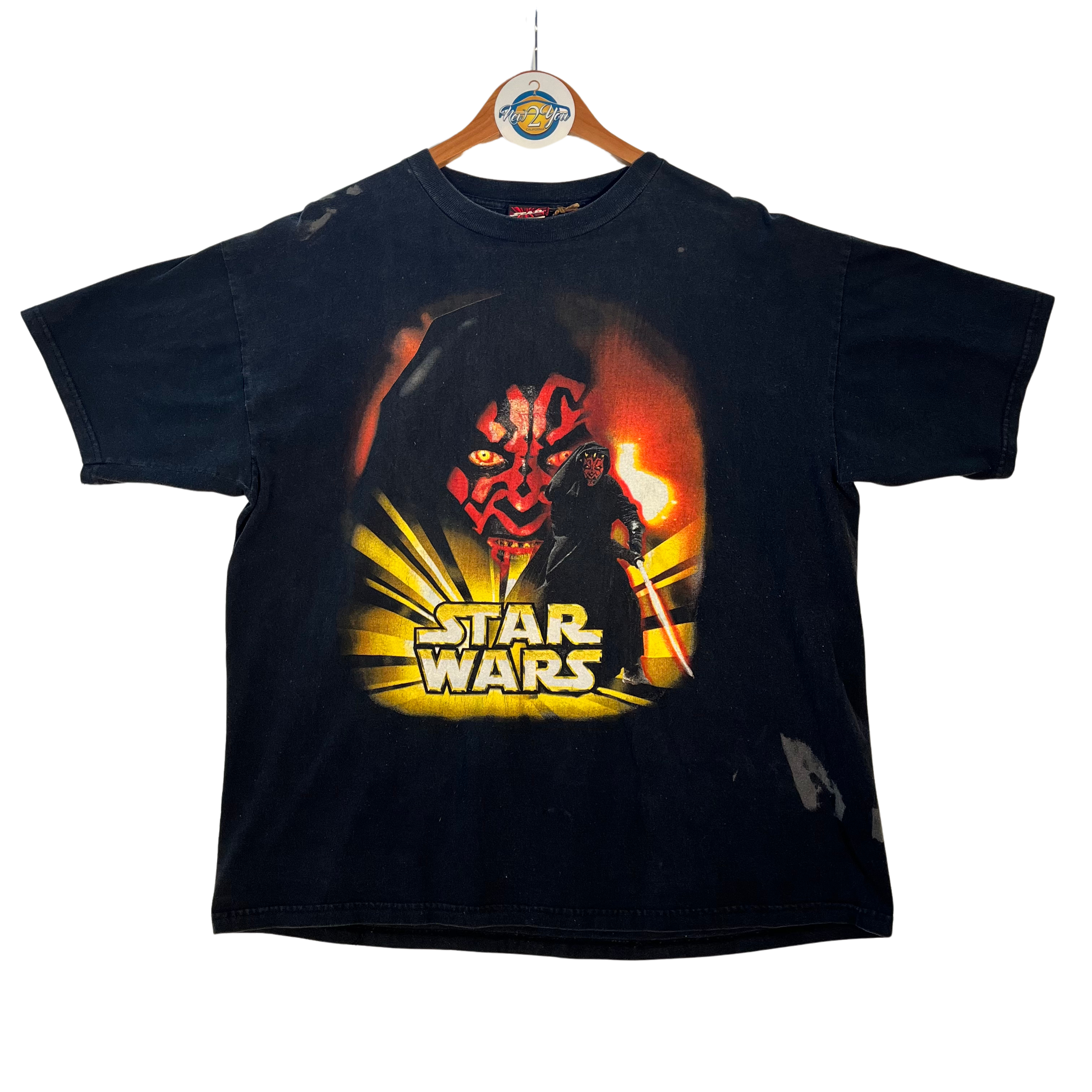 Vintage Star Wars Darth Maul Graphic Tee - Black – New2You LX