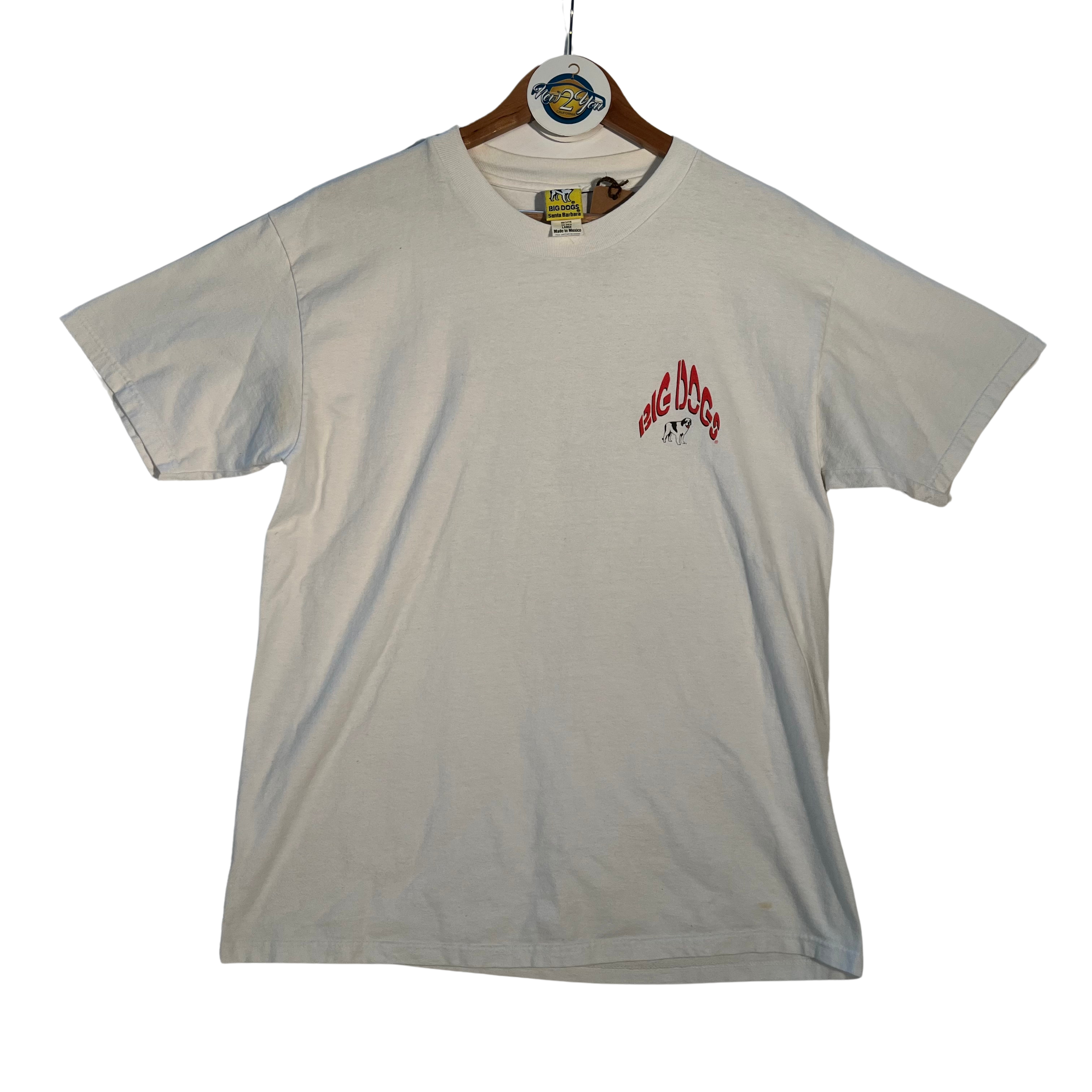 Vintage '98 Big Dogs x Star Trek 'Lick Long & Prosper' Graphic Tee - White