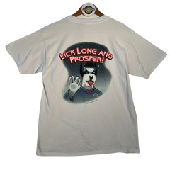 Vintage '98 Big Dogs x Star Trek 'Lick Long & Prosper' Graphic Tee - White