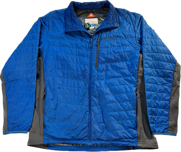 Columbia Puff Bomber Jacket Blue/Grey – New2You LX Columbia Puff Bomber Jacket Blue/Grey – New2You LX