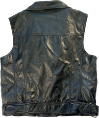 American Rag Faux Leather Vest Black