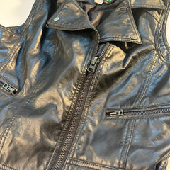 American Rag Faux Leather Vest Black