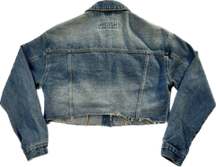 Forever 21 Cropped Blue Jean Jacket