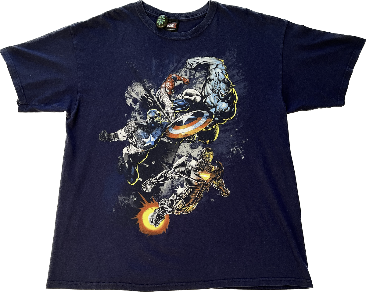 Mad Engine Marvel Graphic Tee 4 Avengers - Blue