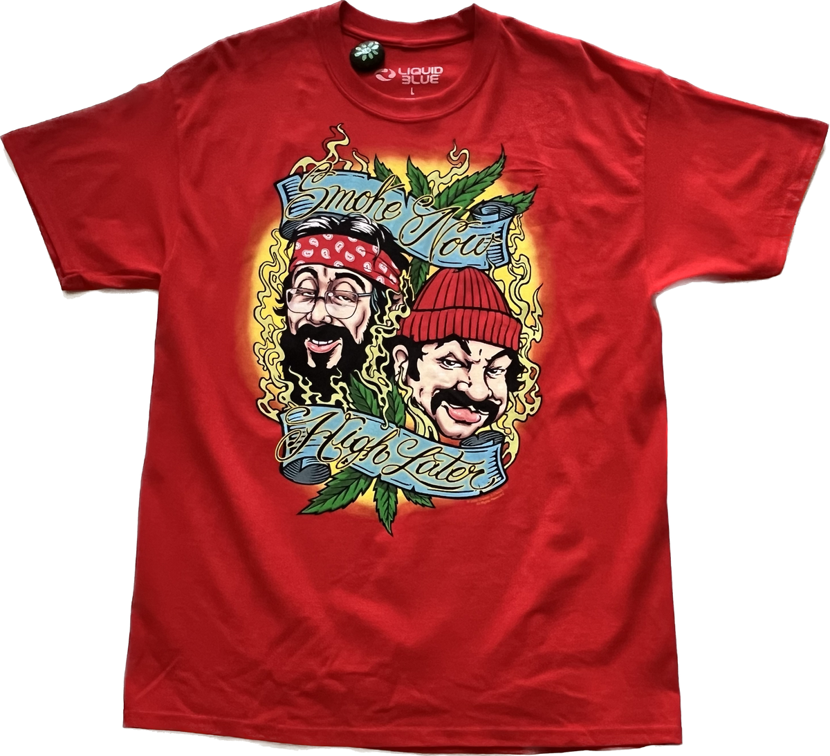 Cheech and Chong ‘Smoke Now, High Later’ Tee