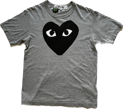 Comme des Garçons Play Black Heart T-shirt Grey