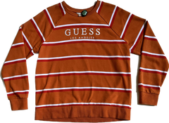 Guess Los Angeles Orange Striped Pullover