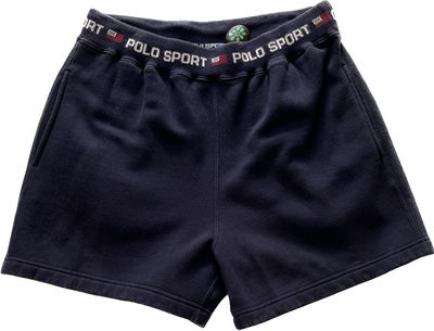 Vintage 90's Polo Ralph Lauren 'Polo Sport' Jogger Shorts - Blue