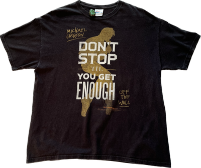 Y2K 2009 Vintage Michael Jackson Off The Wall 'Dont Stop' Tee - Hanes