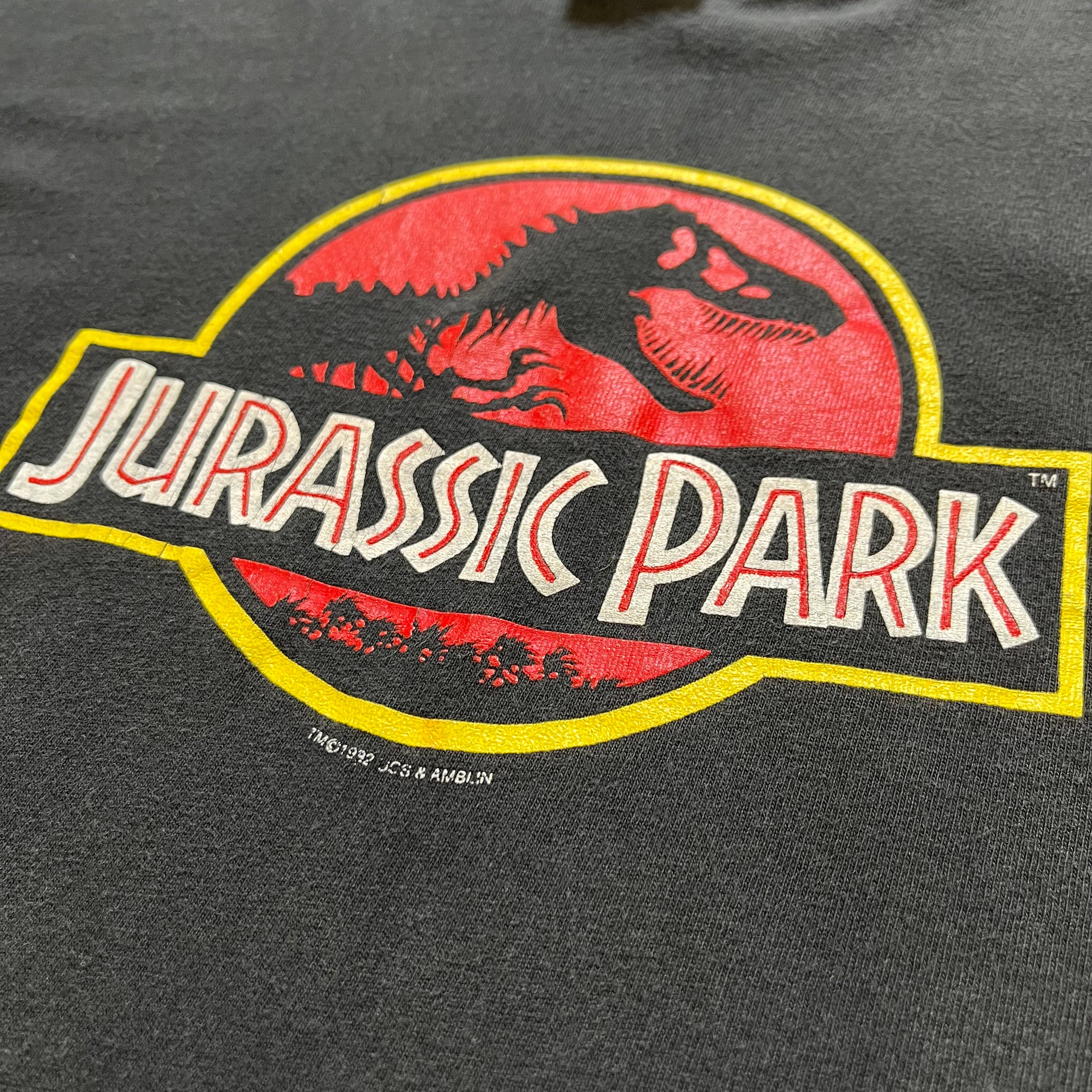 Vintage 1990's Hanes Beefy T'  Jurassic Park Graphic Tee' Single stitched