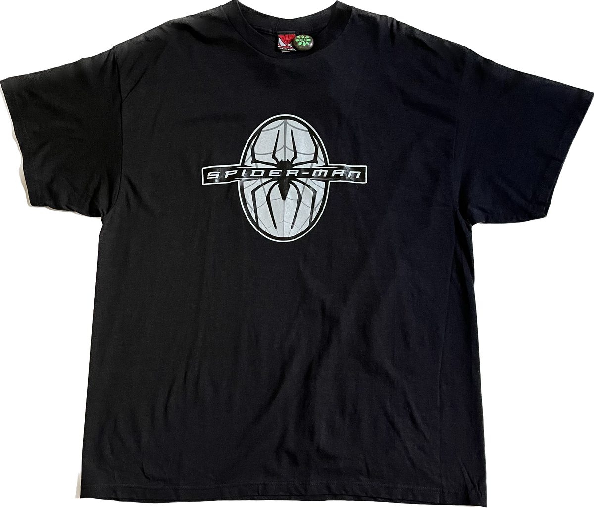 Vintage '02 Spider-Man Logo Black Graphic Tee Deadstock
