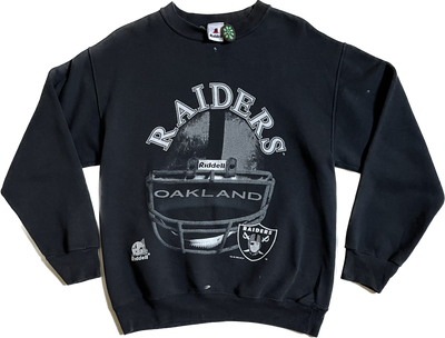 Vintage '95 Oakland Raiders Black Riddell Pullover