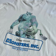 Vintage Hanes 2001 Disney Pixar Monsters Inc Movie Premiere Tee