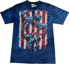 Liquid Blue American Serpent Tie-Dye Tee - Blue