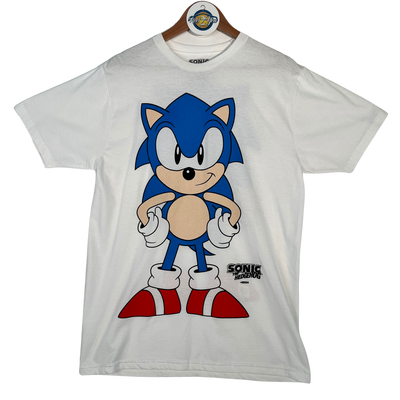 Sonic The Hedgehog Front and Back Graphic Tee - White