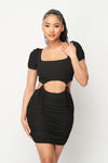 Privy Sultry Sally Black Ribbed Dress (multi size avail)
