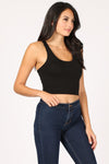 Her Lily Crop Racerback Tank Top (Multi-color avail)