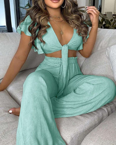 Le Femme Boot Cut Two Piece Set(Multi Sizes and Colors avail)