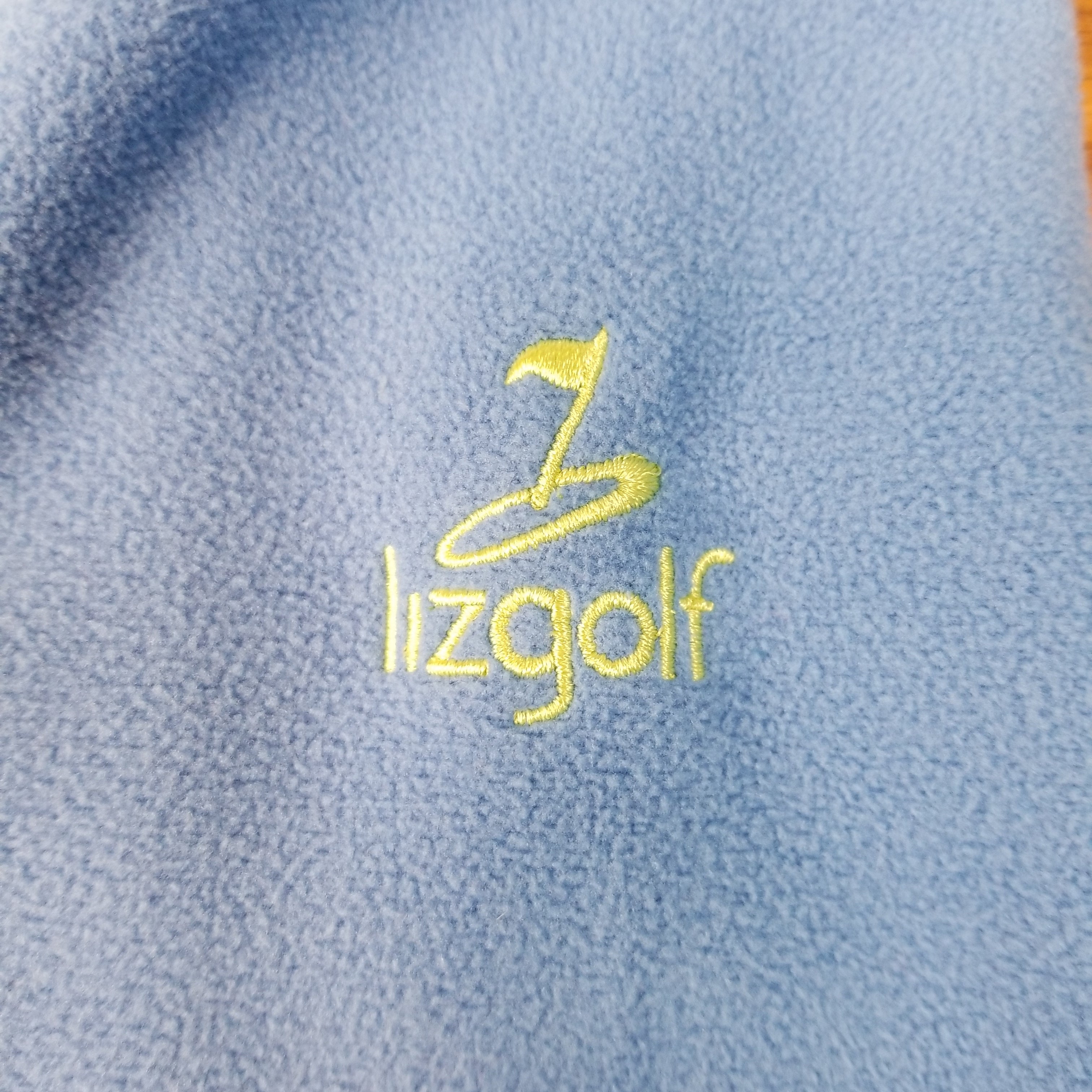 LizGolf Blue/Green Fleece Sweater