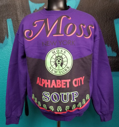 Moss Clothing CO. Purple Graphic Crewneck