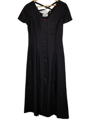 Jean Paul Black Button Down Dress