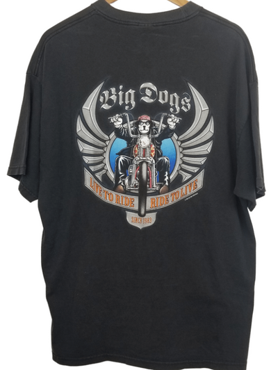 Big Dogs Live to Ride - Ride to Live 03' Graphic T'